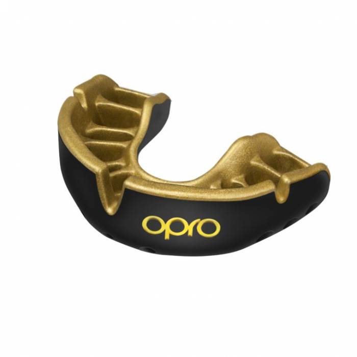 Протектор за уста - OPRO Gold Level Mouthguard - Black/Gold